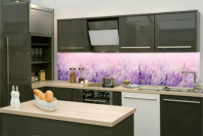 Fototapetes virtuvei ar lamināciju, pašlīmējošas plēve un flizelīns - Lavanda  (260x60 cm) Art4home