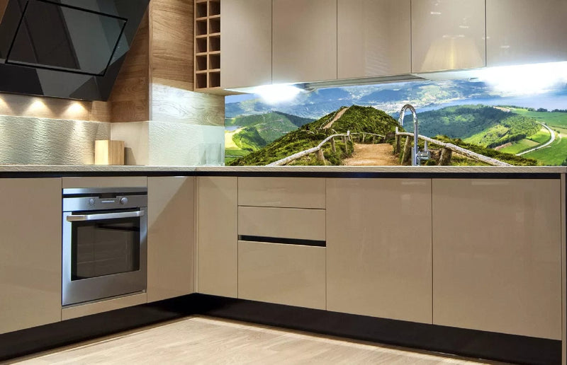 Fototapetes virtuvei ar lamināciju, pašlīmējošas plēve un flizelīns - Pastaigu ceļš  (180x60 cm) Art4home