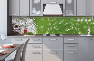 Fototapetes virtuvei ar lamināciju, pašlīmējošas plēve un flizelīns - Pienene  (260x60 cm) Art4home