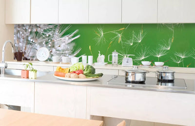 Fototapetes virtuvei ar lamināciju, pašlīmējošas plēve un flizelīns - Pienene (350x60 cm) Art4home
