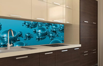Fototapetes virtuvei ar lamināciju, pašlīmējošas plēve un flizelīns - Pilieni  (180x60 cm) Art4home