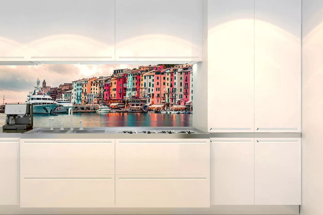 Pašlīmējošas fototapetes virtuvei - Porto Venere (180x60 cm) Art4home