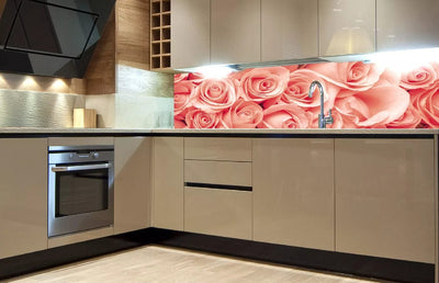 Fototapetes virtuvei ar lamināciju, pašlīmējošas plēve un flizelīns - Rozes  (180x60 cm) Art4home