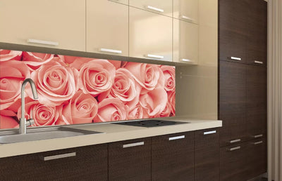 Fototapetes virtuvei ar lamināciju, pašlīmējošas plēve un flizelīns - Rozes  (180x60 cm) Art4home