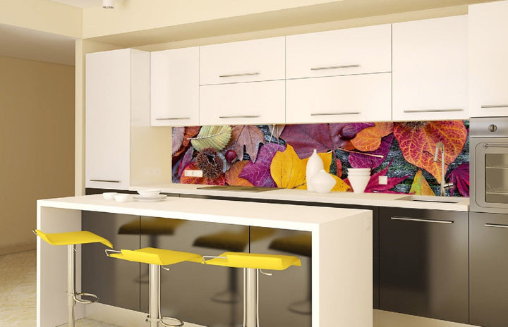 Fototapetes virtuvei ar lamināciju  - Rudens lapas  (260x60 cm) Art4home