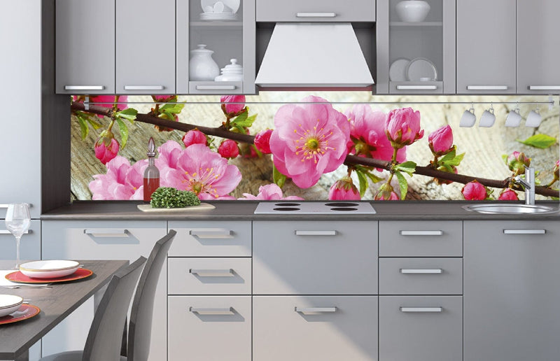 Fototapetes virtuvei ar lamināciju, pašlīmējošas plēve un flizelīns - Sakura  (260x60 cm) Art4home