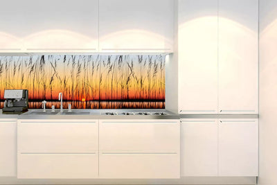 Fototapetes virtuvei ar lamināciju, pašlīmējošas plēve un flizelīns - Saulriets (180x60 cm) Art4home