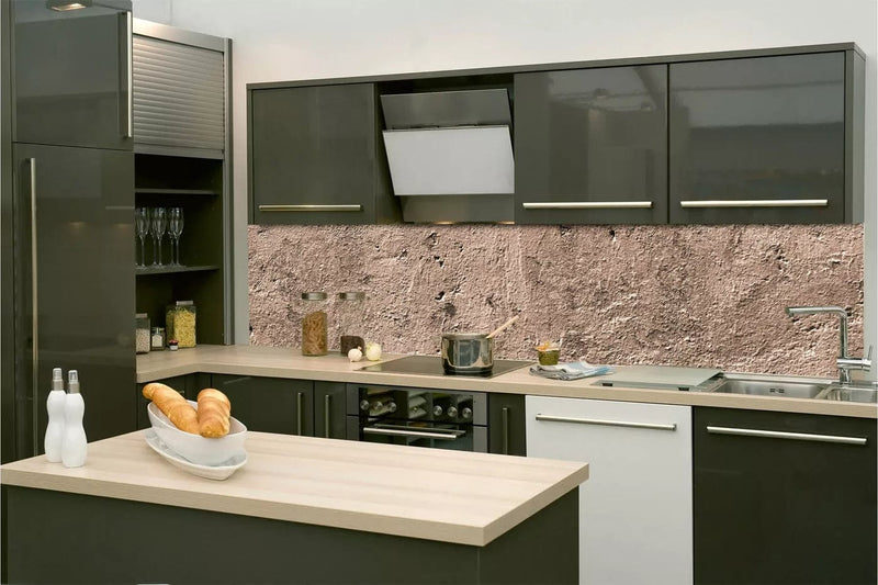 Fototapetes virtuvei ar lamināciju, pašlīmējošas plēve un flizelīns - Strukturēta siena (260x60 cm) Art4home