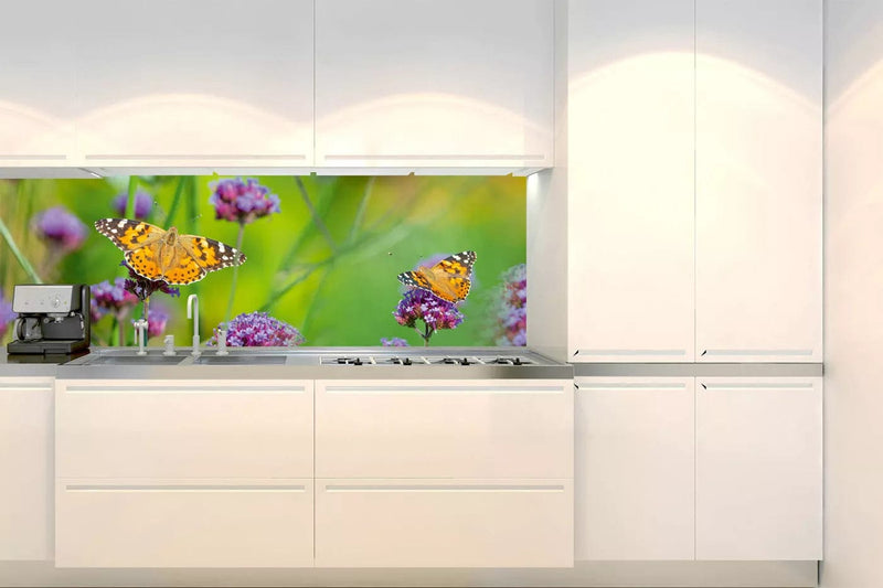 Fototapetes virtuvei ar lamināciju, pašlīmējošas plēve un flizelīns - Tauriņi  (180x60 cm) Art4home