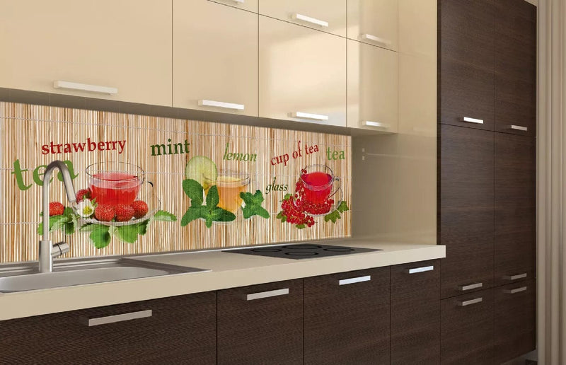Fototapetes virtuvei ar lamināciju, pašlīmējošas plēve un flizelīns - Tēja  (180x60 cm) Art4home