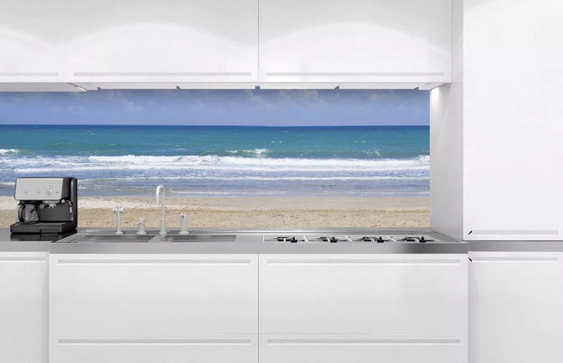 Fototapetes virtuvei ar lamināciju, pašlīmējošas plēve un flizelīns - Tukša pludmale  (180x60 cm) Art4home