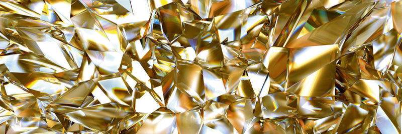 Fototapetes virtuvei ar lamināciju, pašlīmējošas plēve un flizelīns - Zelta kristāls  (180x60 cm) Art4home