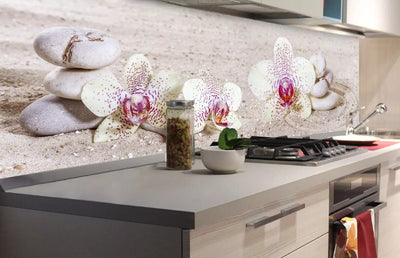 Fototapetes virtuvei ar lamināciju, pašlīmējošas plēve un flizelīns - Zen dārzs  (180x60 cm) Art4home