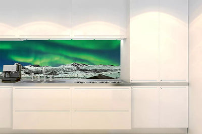 Fototapetes virtuvei ar lamināciju, pašlīmējošas plēve un flizelīns - Ziemeļblāzma (180x60 cm) Art4home