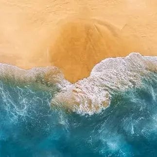 Pašlīmējošas fototapetes virtuvei - Zilais okeāns (260x60 cm) Art4home