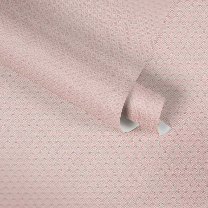 Glitter tapetes ar vieglu rombveida struktūru - rozā krāsā AS 368971 AS Creation