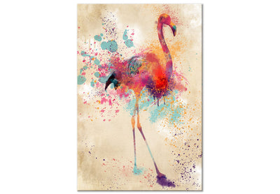 Kanva Akvareļu flamingo (1 daļa) Vertikāla G-ART.