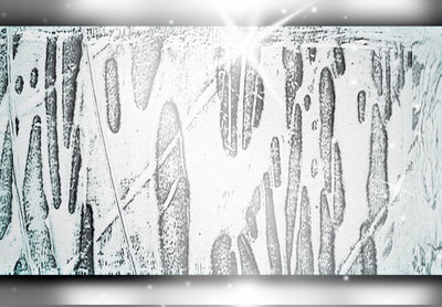 Kanva ar abstraktu rakstu tirkīzā krāsā - Tirkīza vētra G-ART.