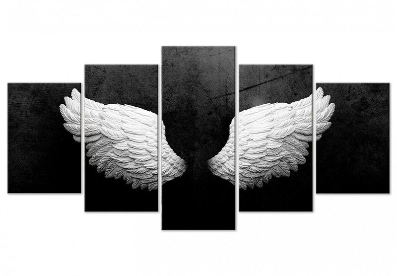 Glezna Balti eņģeļa spārni (5 daļas) 142869 Tapetenshop.lv.