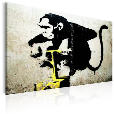 Kanva Banksy pērtiķu detonators (1 daļa, horizontāla) G-ART.