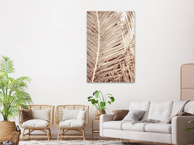 Glezna ar palmu lapam bēšā krāsā, Scandi Boho stilā (1 daļa), 135272  G-ART.