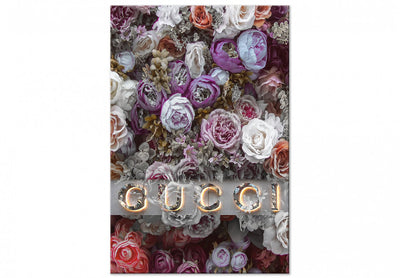 Kanva Gucci un rozes (1 daļa), vertikāla G-ART.