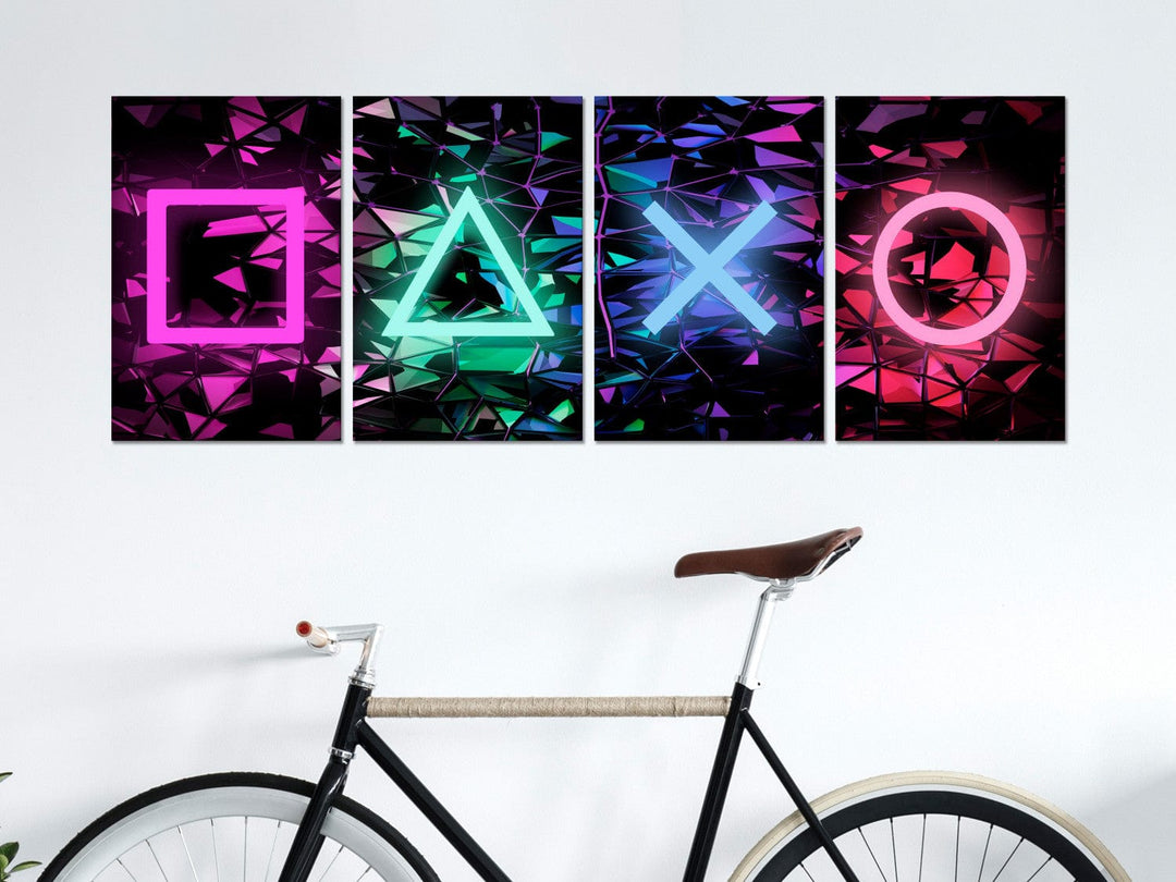 Glezna - Izklaides simboli, (x 4) - 125891 🎮 G-ART.