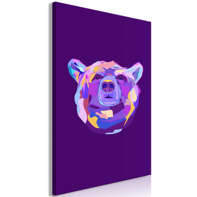 Kanva Krāsains lācis (1 daļa) Vertikāla G-ART.