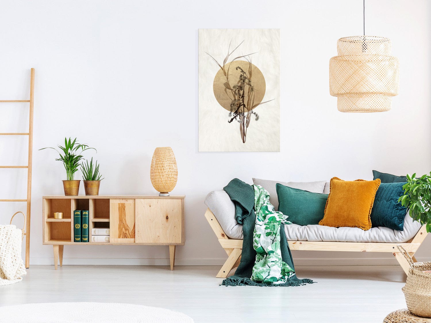 Glezna ar dabas motīvu - japandi stilā (1 daļa), vertikāla 117525  G-ART.