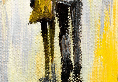 Kanva Mīlestība zem lietussarga (1-daļīga), dzeltenā krāsā G-ART.