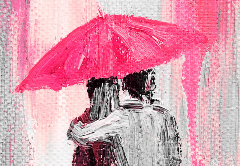 Kanva Mīlestība zem lietussarga (1-daļīga), rozā krāsā G-ART.