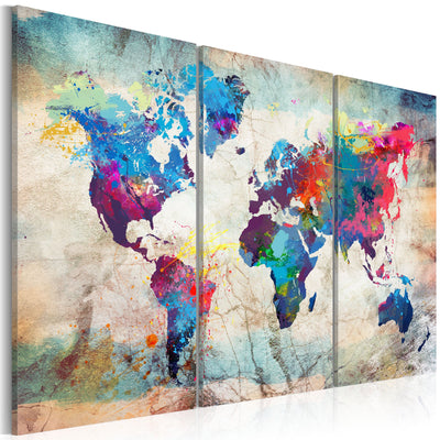 Kanva Pasaules kartes: Mūsdienu stils G-ART.