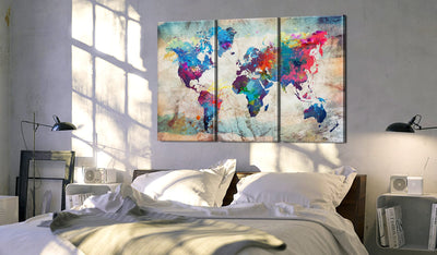 Kanva Pasaules kartes: Mūsdienu stils G-ART.