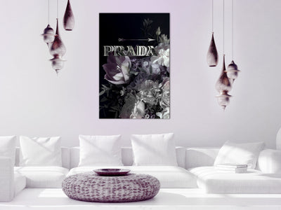 Kanva Prada ar ziediem (1 daļa) Vertikāla G-ART.