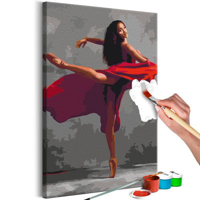 Kanva uz audekla "izkrāso pēc cipariem" - Beautiful Dancer 40x60 cm Artgeist