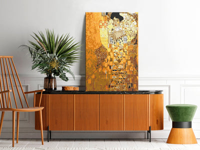Kanva uz audekla "izkrāso pēc cipariem" - Golden Adela 40x60 cm Artgeist