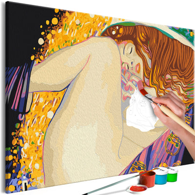Kanva uz audekla "izkrāso pēc cipariem" - Gustav Klimt: Danae 60x40 cm Artgeist