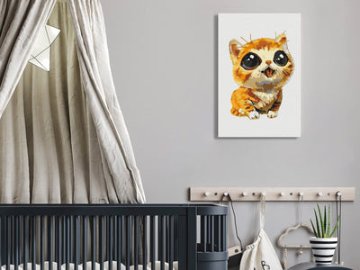 Kanva uz audekla "izkrāso pēc cipariem" - Joyful Cat 40x60 cm Artgeist