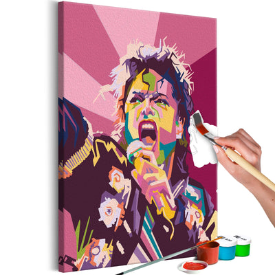 Kanva uz audekla "izkrāso pēc cipariem" - Michael Jackson 40x60 cm Artgeist