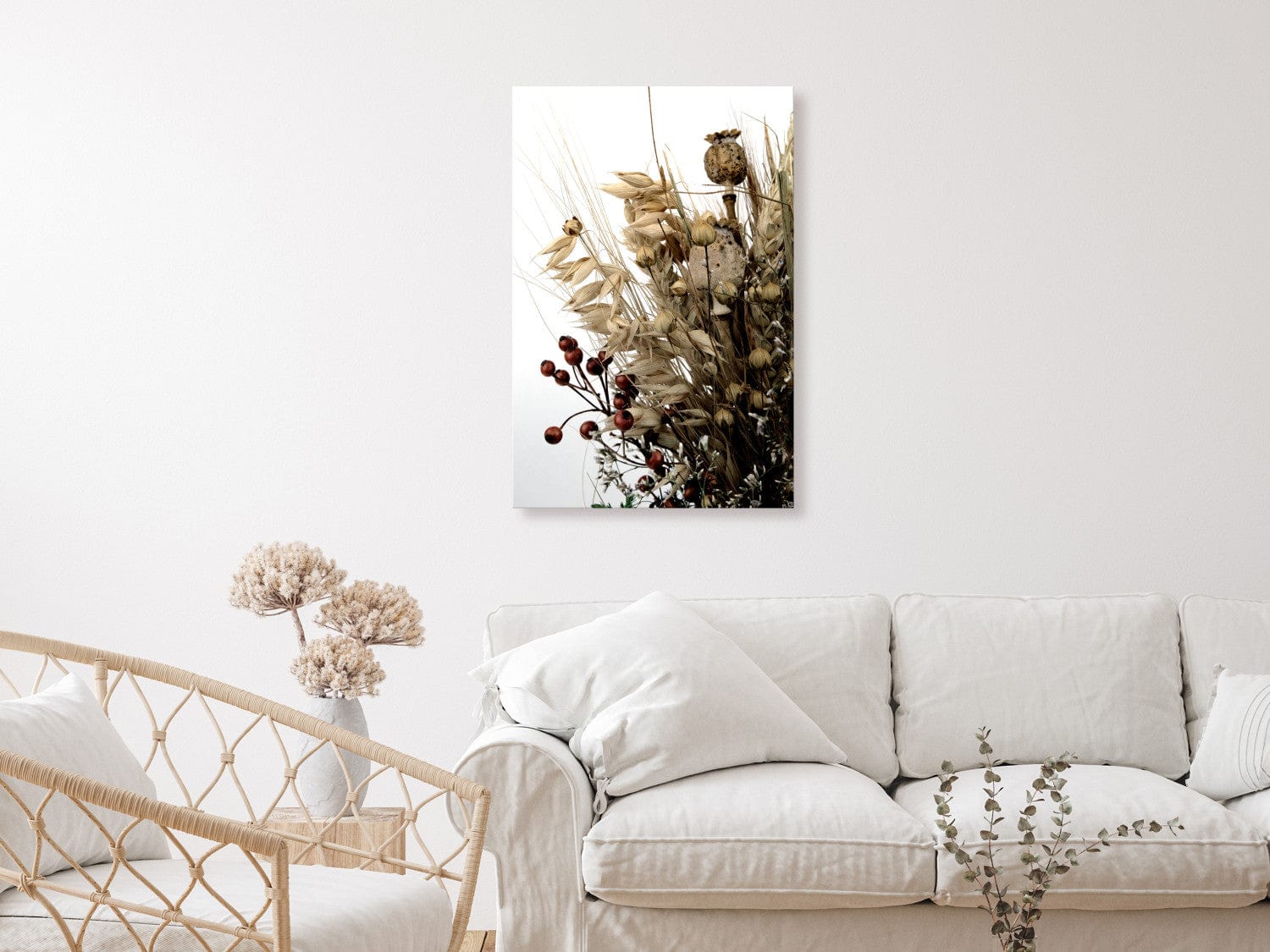 Glezna ar kaltētu pušķi, dažādi izmēri (1 daļa), vertikāla 130465  G-ART.