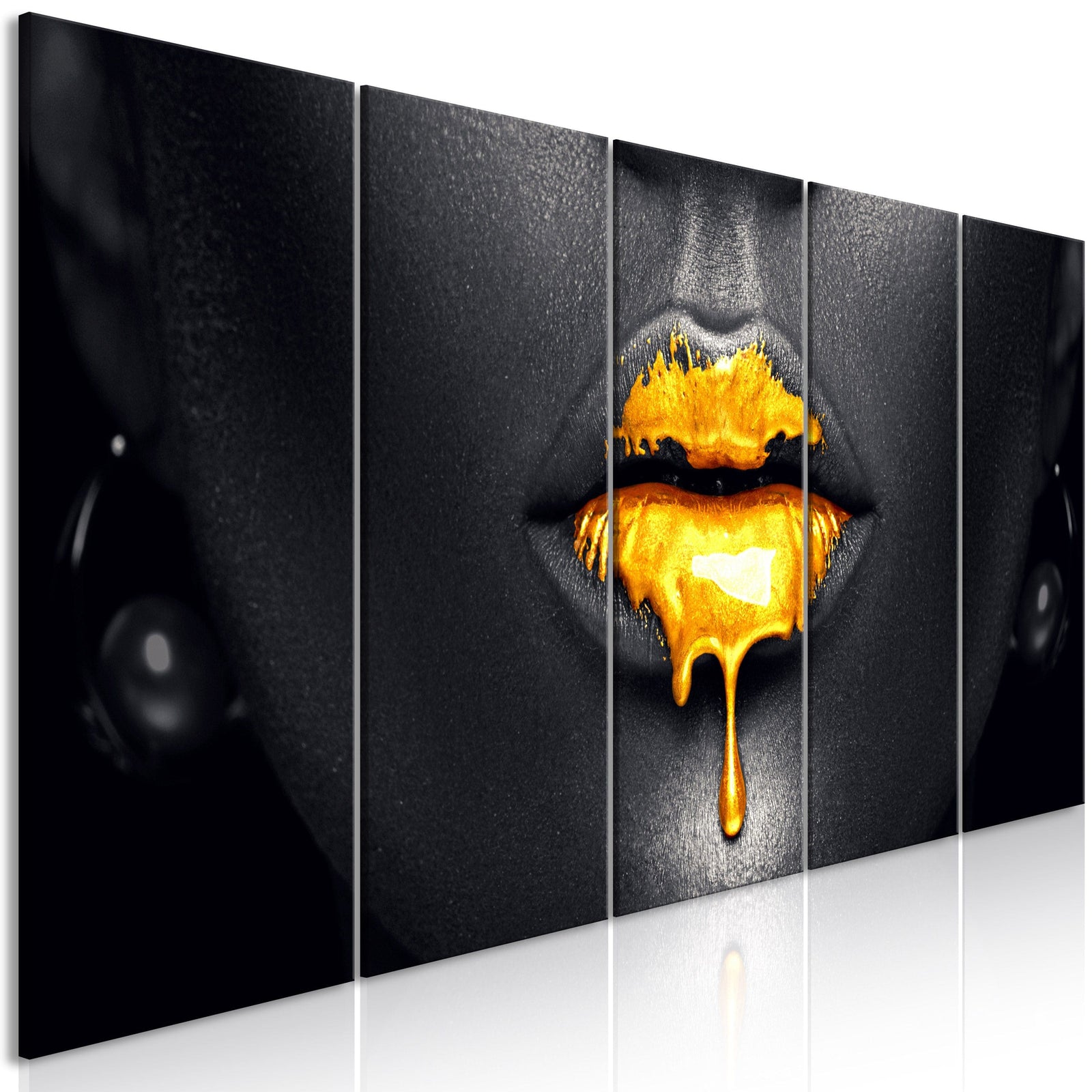 Glezna - - Zelta lūpas (x 5)a G-ART