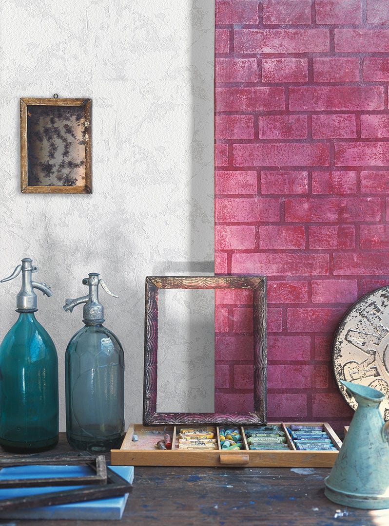 Krāsojamas tapetes AS Creation ar ķieģeļa rakstu 245311 (0.53x10m) AS Creation