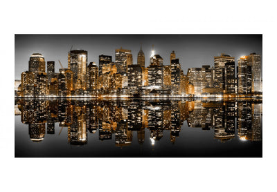 Lielās, lielformāta fototapetes ar Ņujorkas nakts skatu, 550x270 cm G-ART
