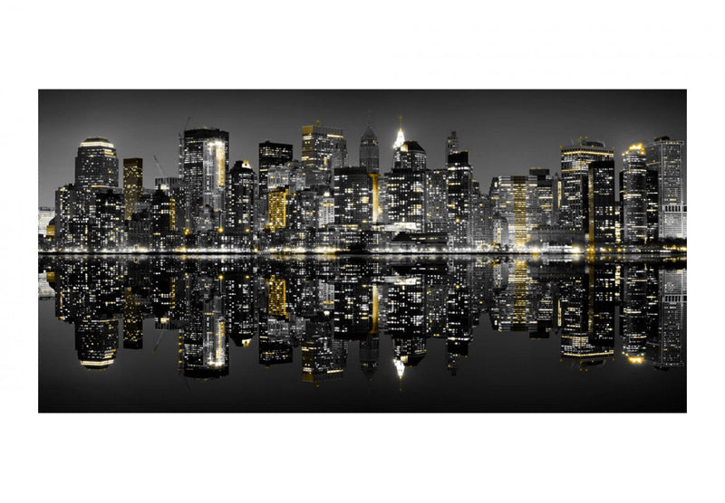Lielformāta fototapetes  ar Ņujorku naktī - Amerikas labklājība 550x270 cm 550x270 cm 10070904-21-550x270