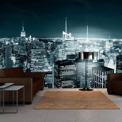 Lielformāta fototapetes - Ņujorkas nakts dzīve (550x270 cm) G-ART