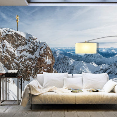 Lielformāta fototapetes - Ziema Zugšpicē (500x280 cm) G-ART