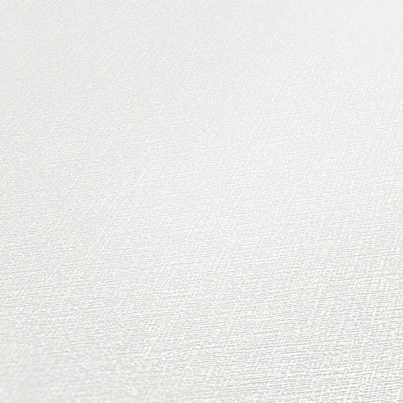 Matētas tapetes dabiski balta krāsā ar smalku struktūras rakstu AS Creation