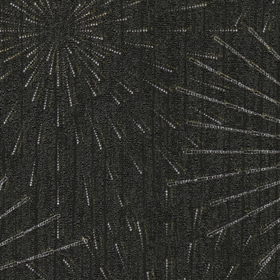 Retro tapetes 50. gadu, zvaigžņu motīvs melnā krāsā 1366125 AS Creation