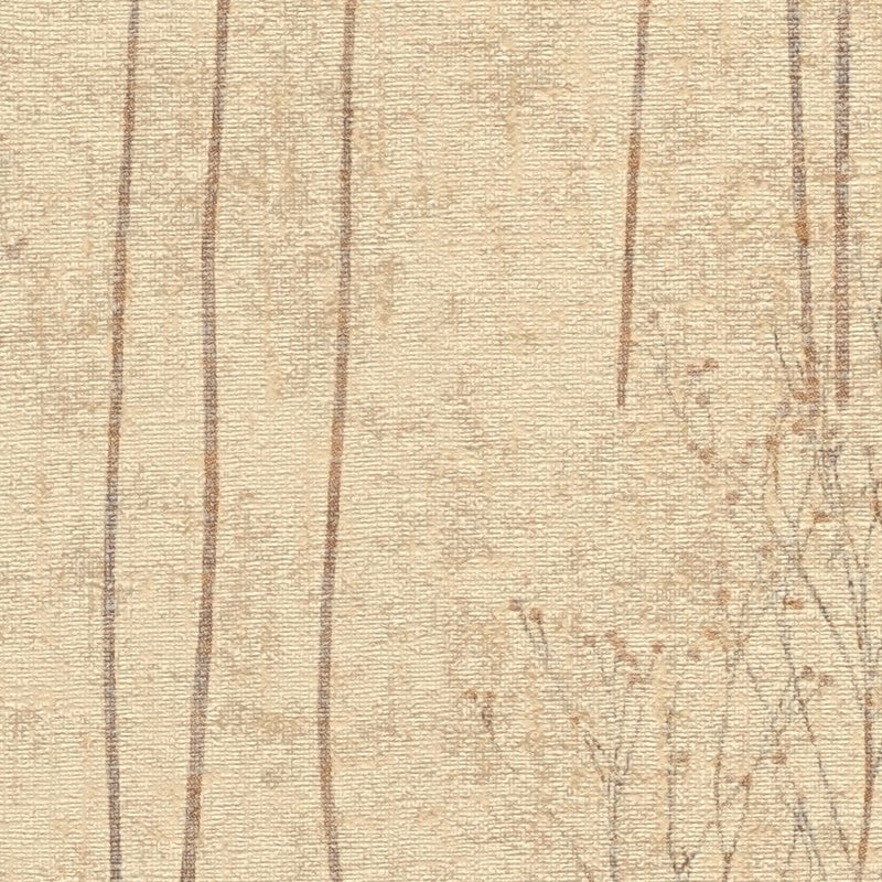 Skandināvu stila tapetes ar dabas rakstu bēšā krāsā, 1362135 AS Creation