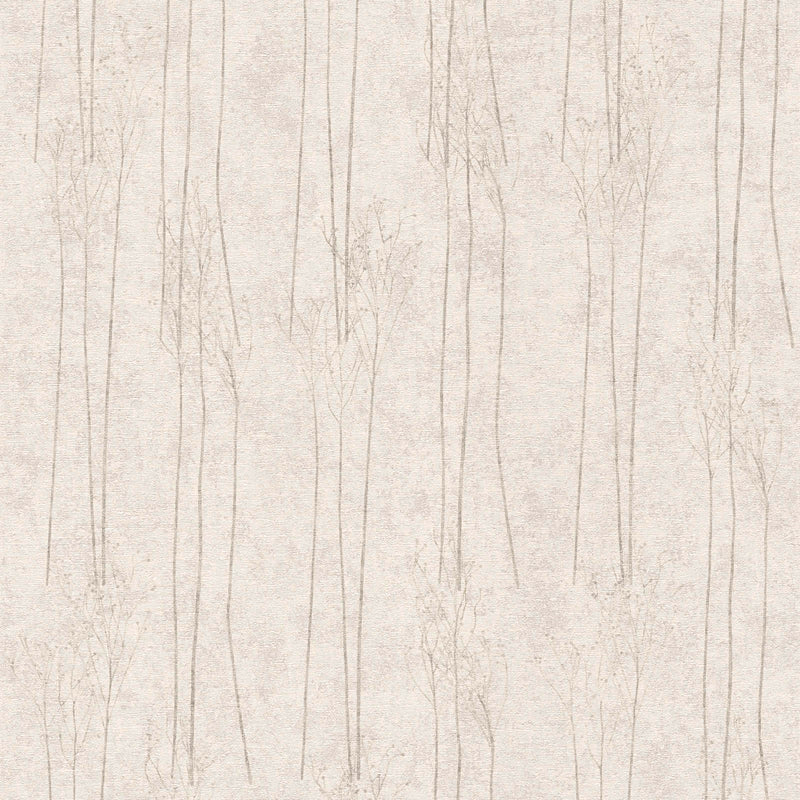 Skandināvu stila tapetes ar struktūru silti pelēkā krāsā, 1362136 AS Creation